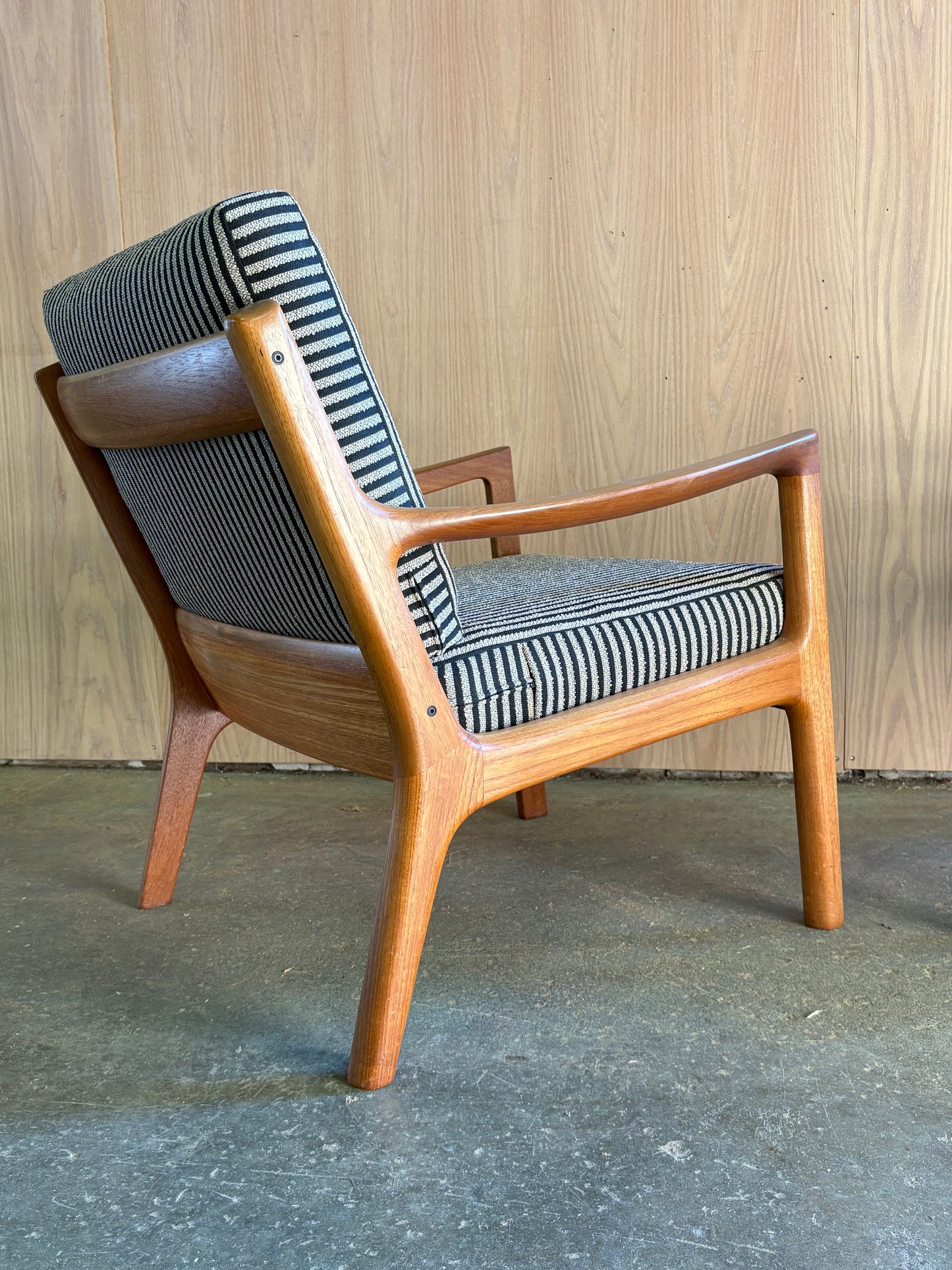 Pair of 1960s Danish Teak Lounge Chairs by Ole Wanscher