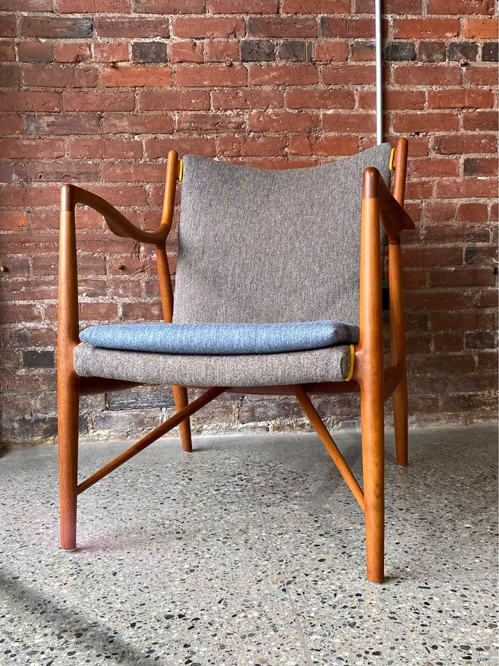 Finn Juhl NV45 Chair in Teak for Niels Vodder Circa 1959