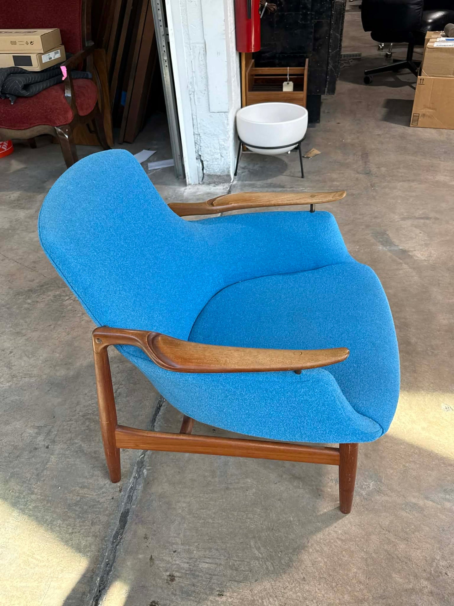 Finn Juhl NV53 lounge chair for Niels Vodder Teak