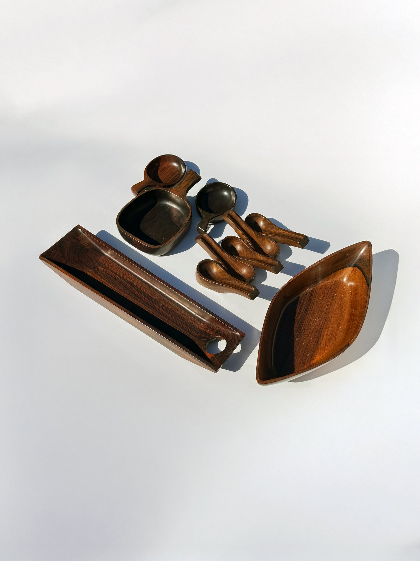 1960s Pipe Stand by Jean Gillon for WoodArt in solid rosewood