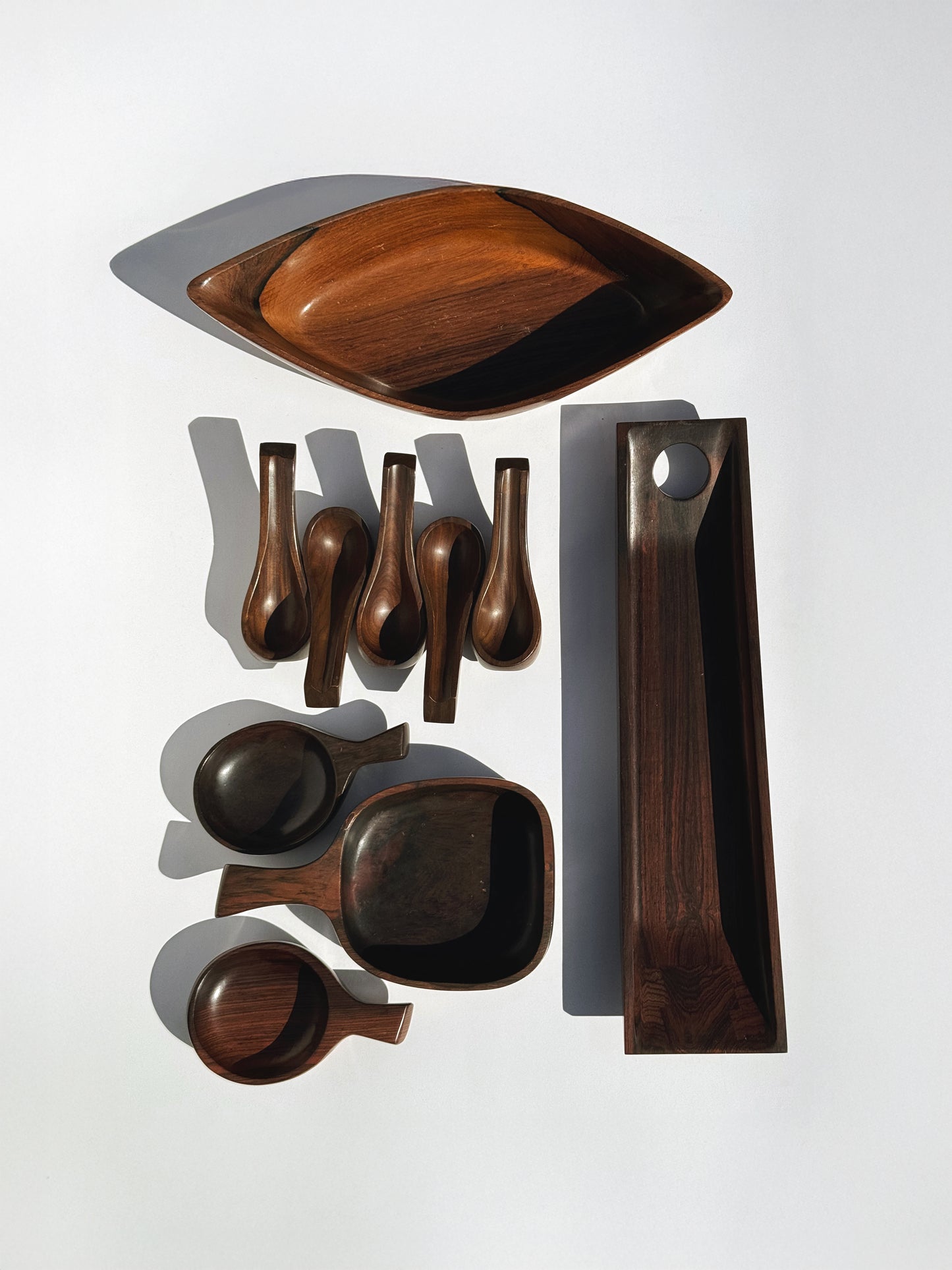 1960s Pipe Stand by Jean Gillon for WoodArt in solid rosewood