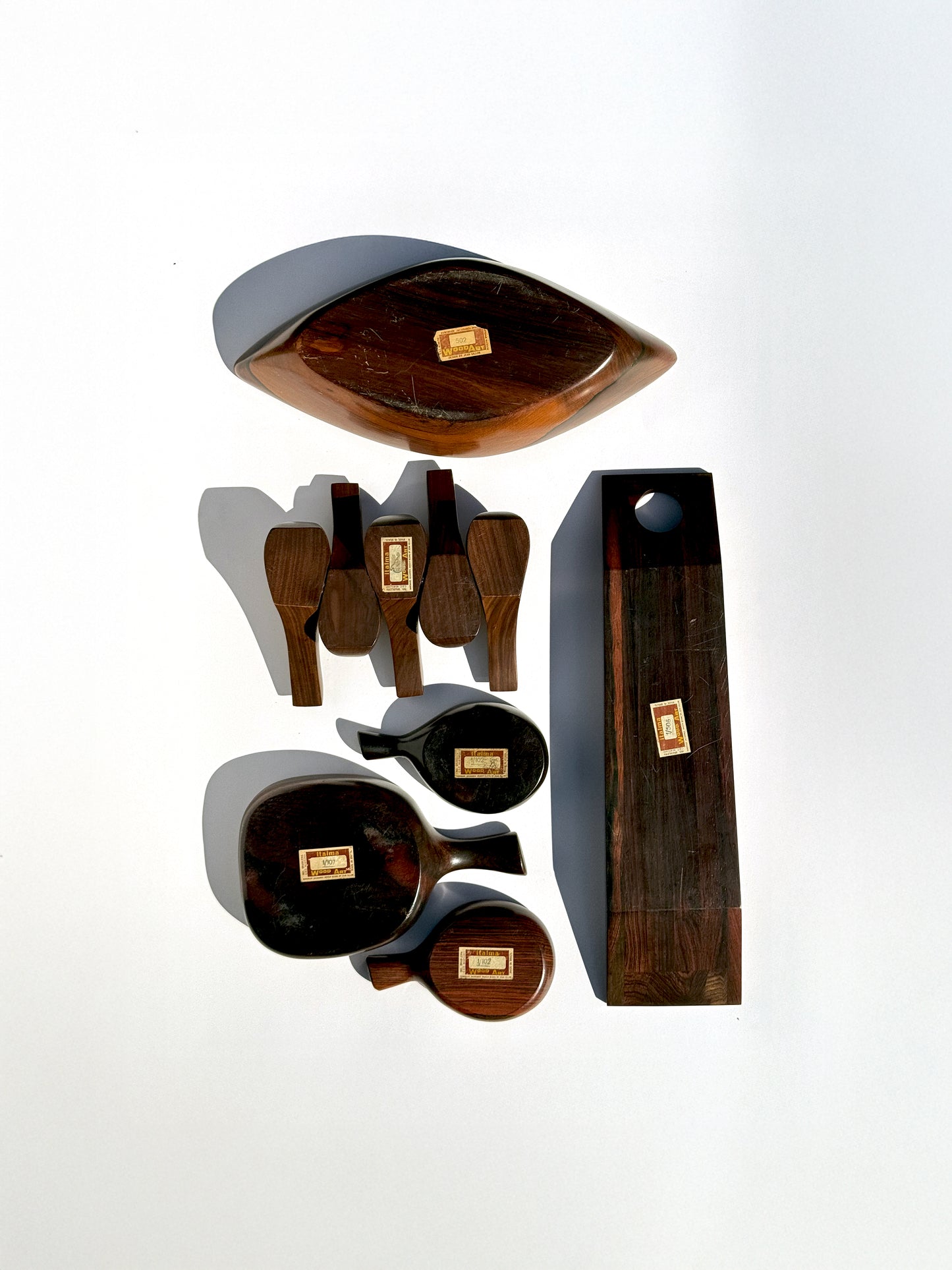 1960s Pipe Stand by Jean Gillon for WoodArt in solid rosewood