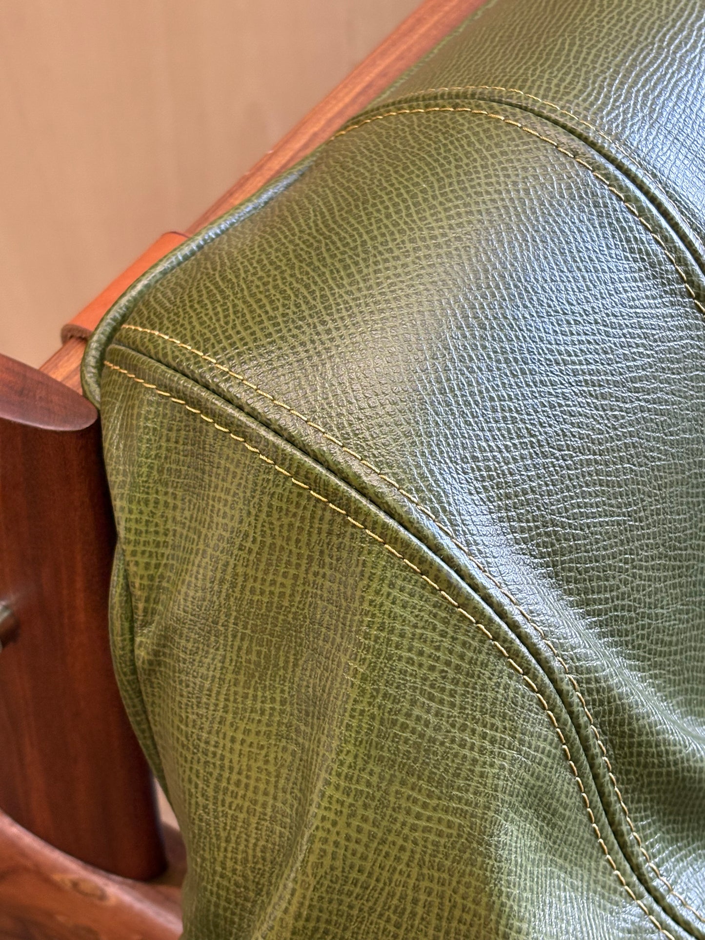 1960s Brazilian Wood and Leather MP41 Chair by Percival Lafer