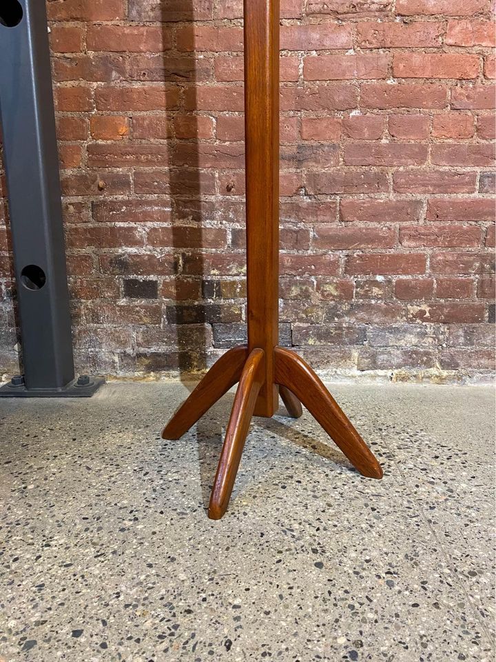 Mid Century 1960s Solid Teak Coat Rack