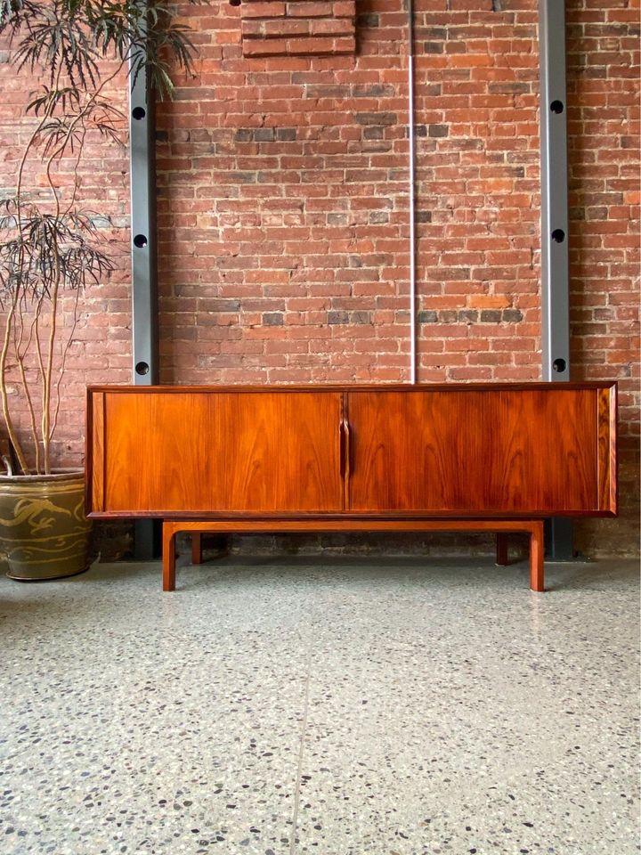 Mid Century Danish Rosewood Credenza Sideboard by Kofod Larsen