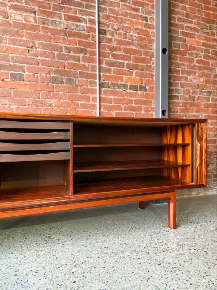 Mid Century Danish Rosewood Credenza Sideboard by Kofod Larsen