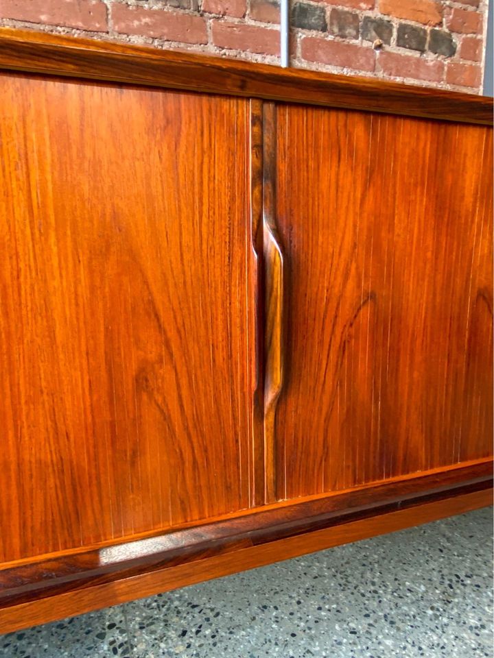 Mid Century Danish Rosewood Credenza Sideboard by Kofod Larsen