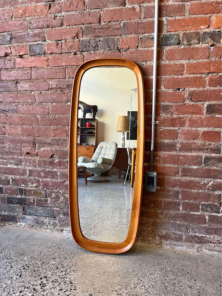 Mid-Century Danish Teak Mirror