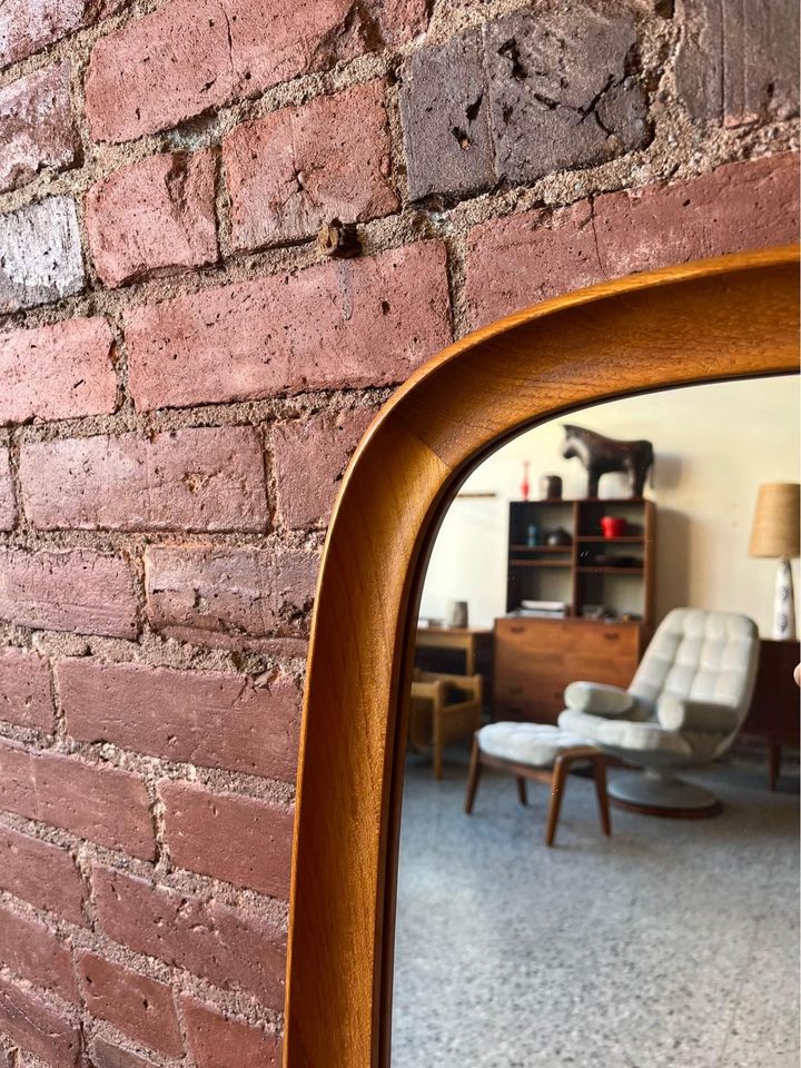 Mid-Century Danish Teak Mirror