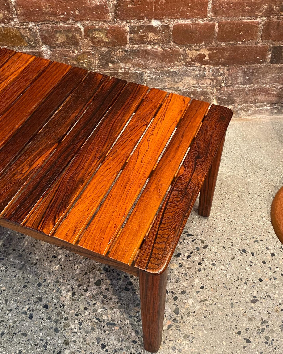 Mid Century Rosewood Table / Stool