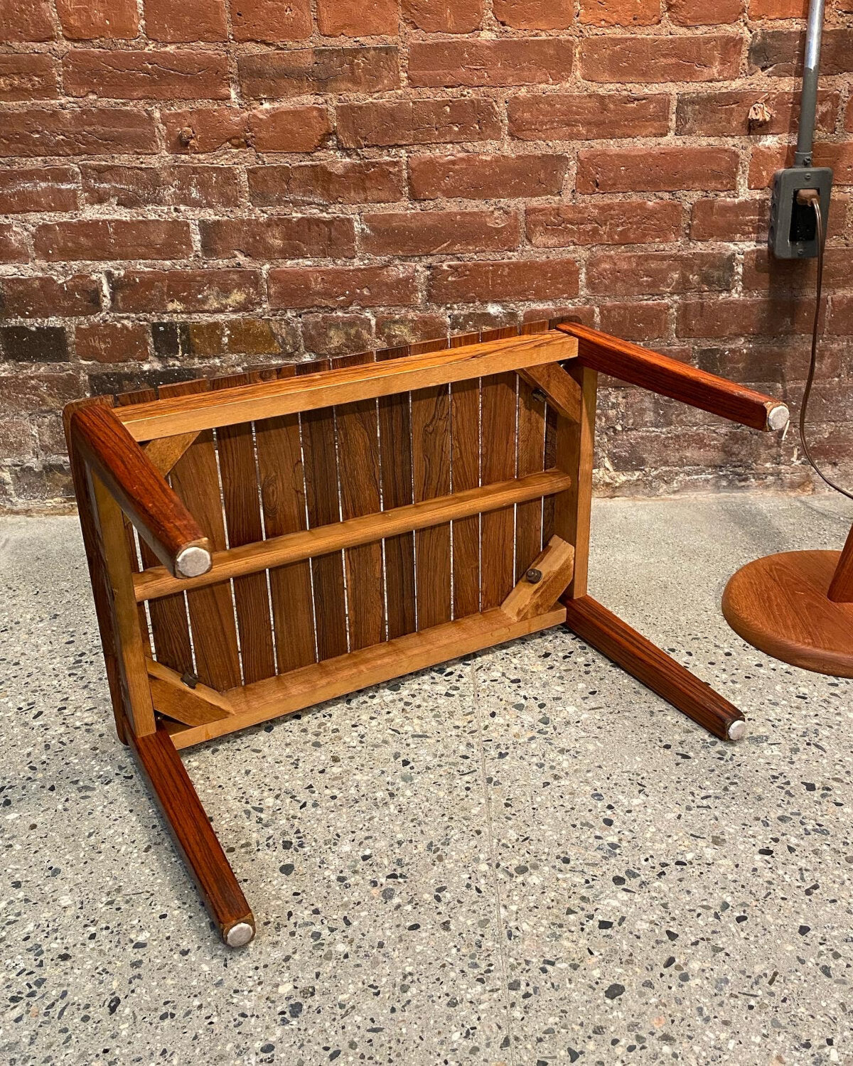 Mid Century Rosewood Table / Stool