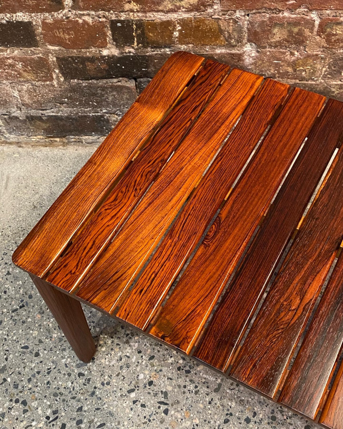 Mid Century Rosewood Table / Stool