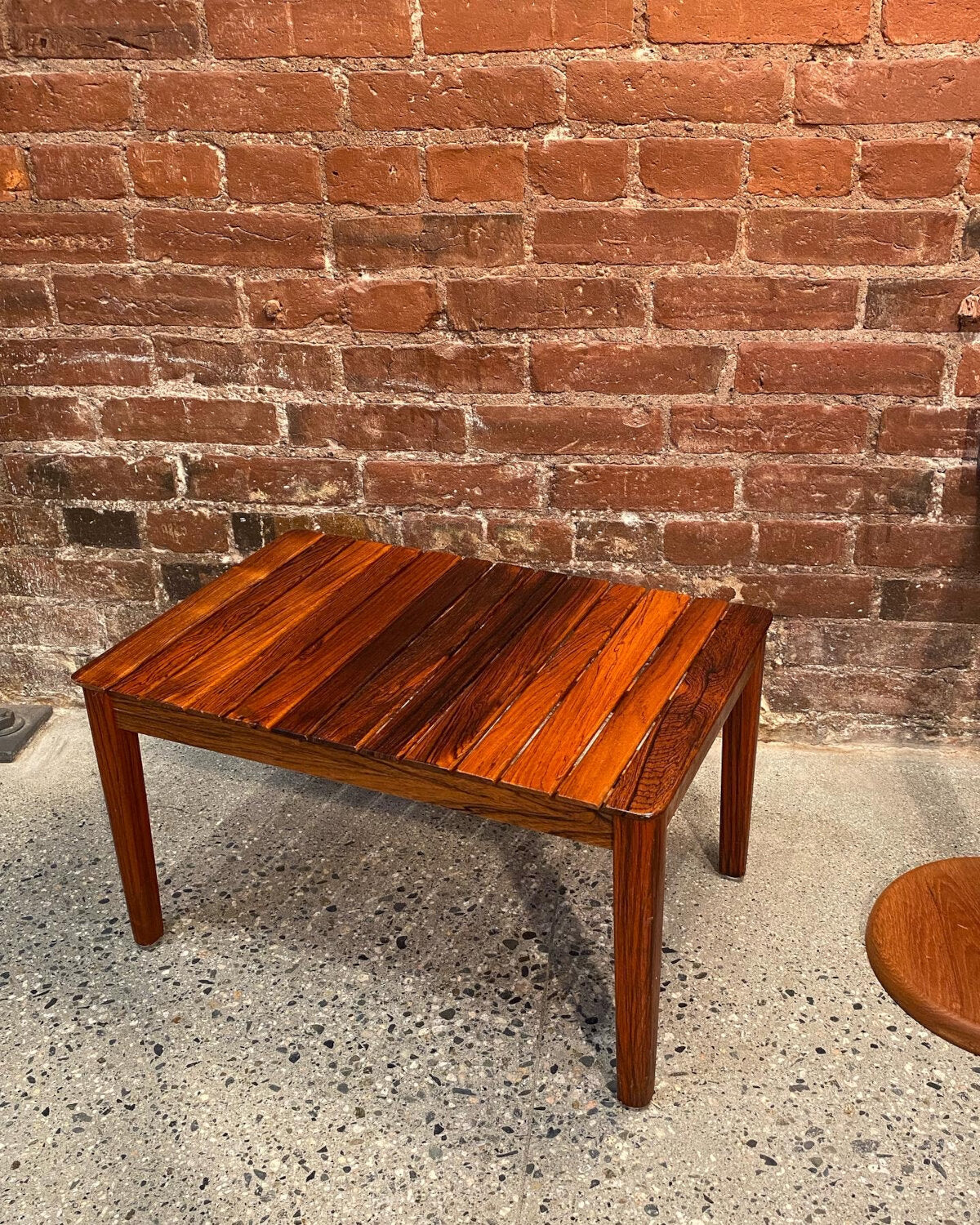 Mid Century Rosewood Table / Stool