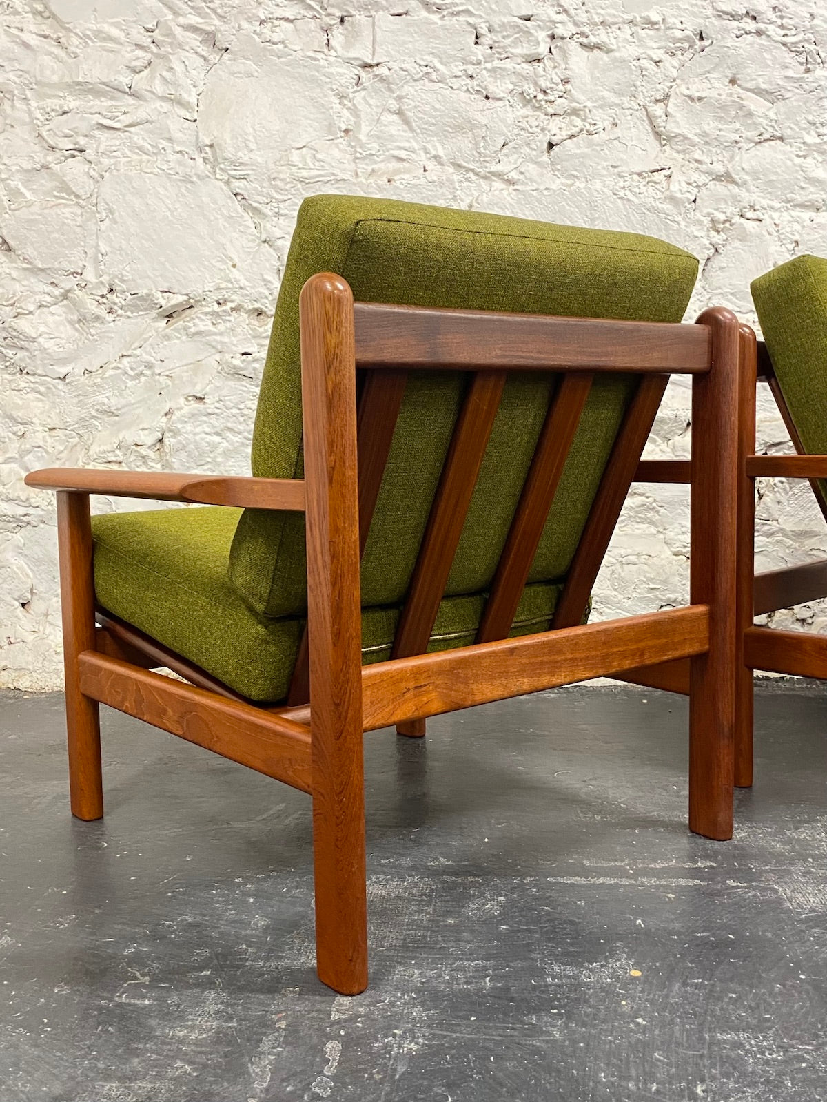 Model 390 Teak Lounge Chairs