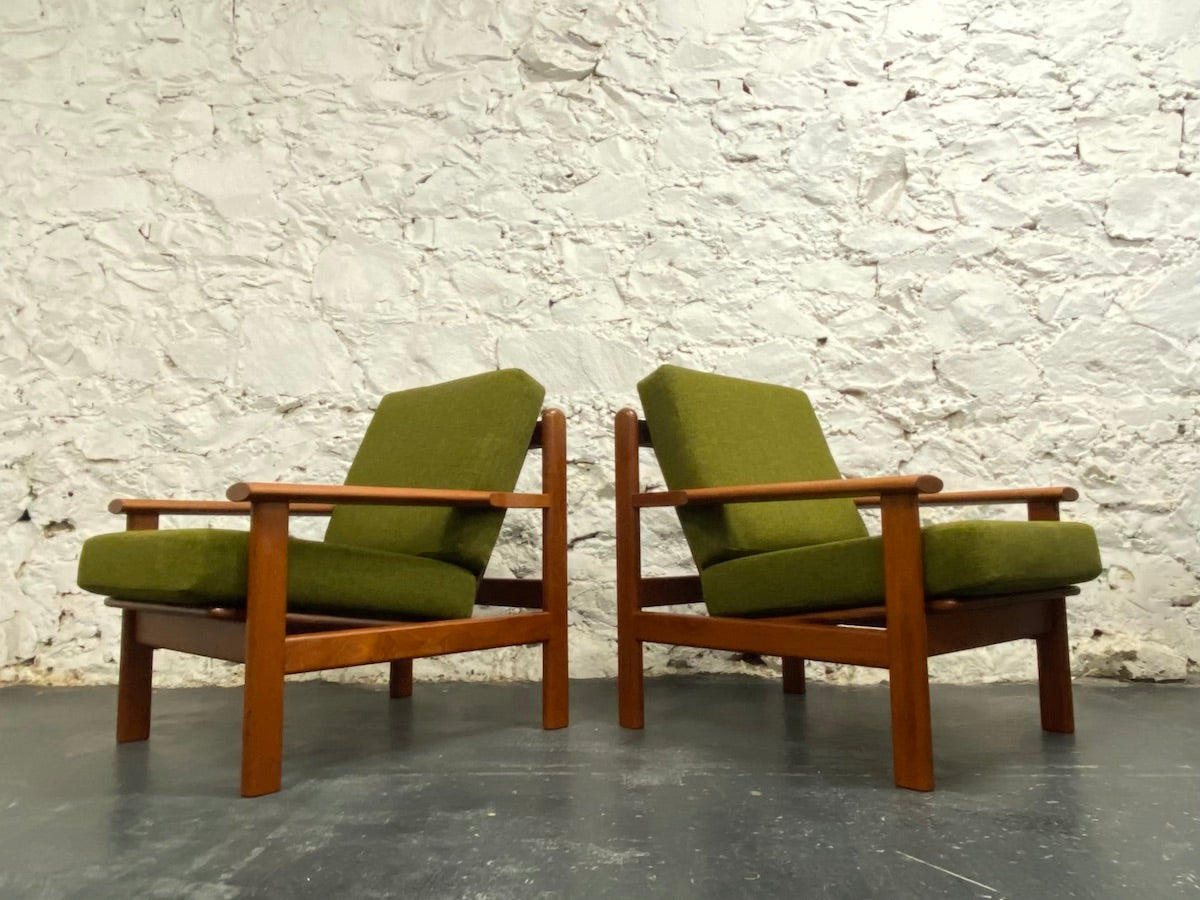 Model 390 Teak Lounge Chairs