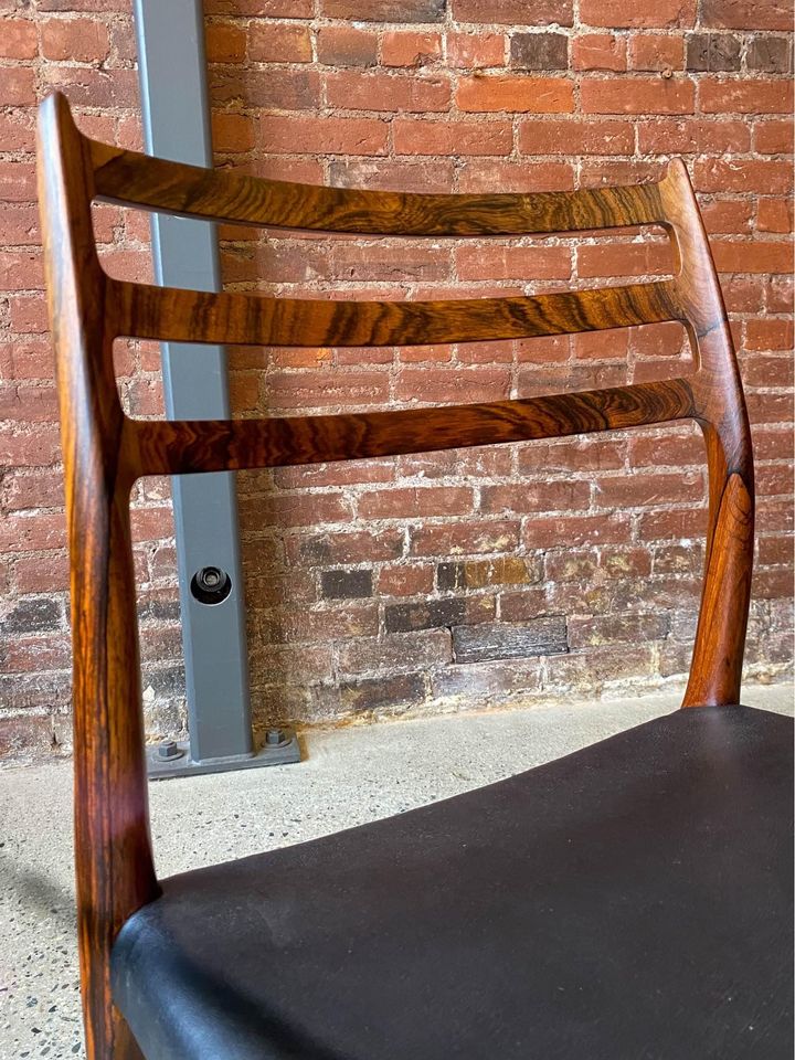 Model 78 Dining Chairs by Niels Møller in Brazilian Rosewood