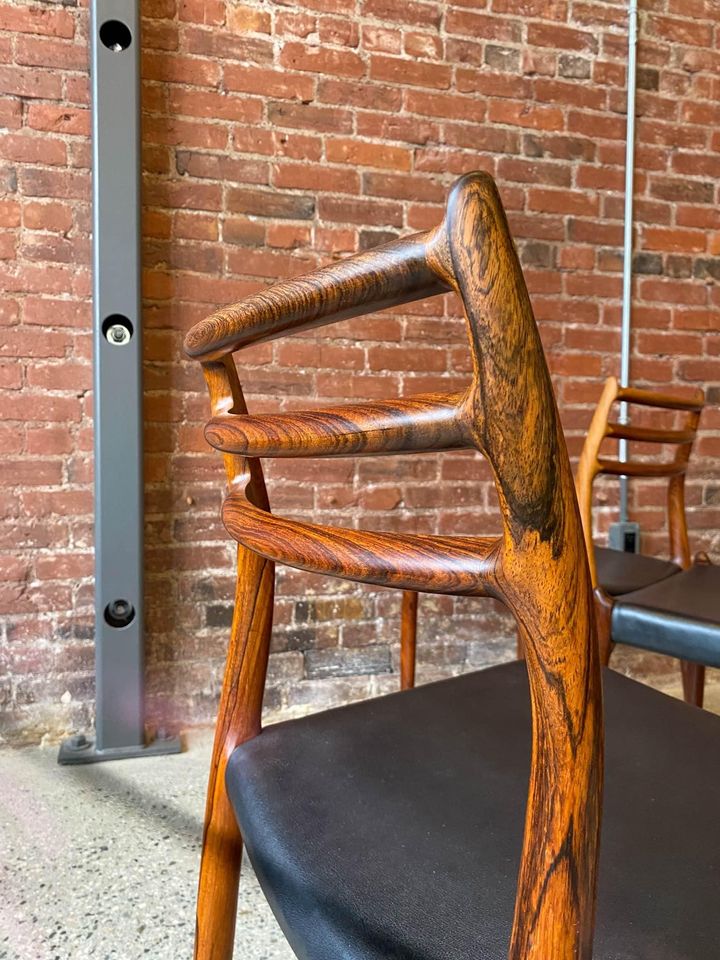 Model 78 Dining Chairs by Niels Møller in Brazilian Rosewood