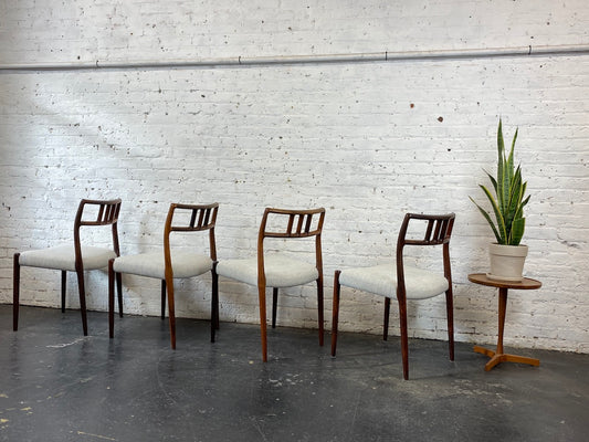 Model 79 Chairs in Rosewood by N.O. Moller