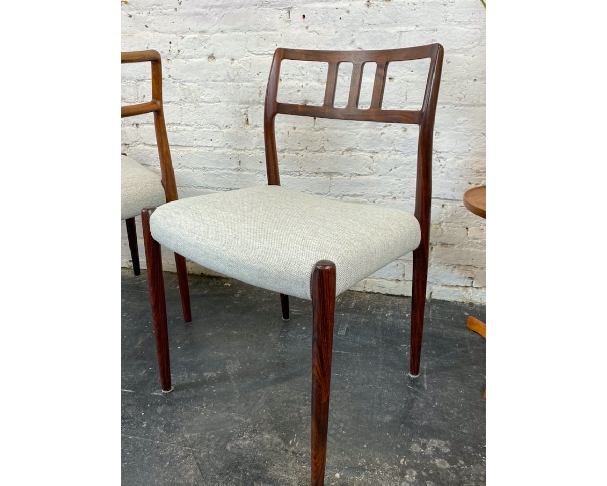 Model 79 Chairs in Rosewood by N.O. Moller