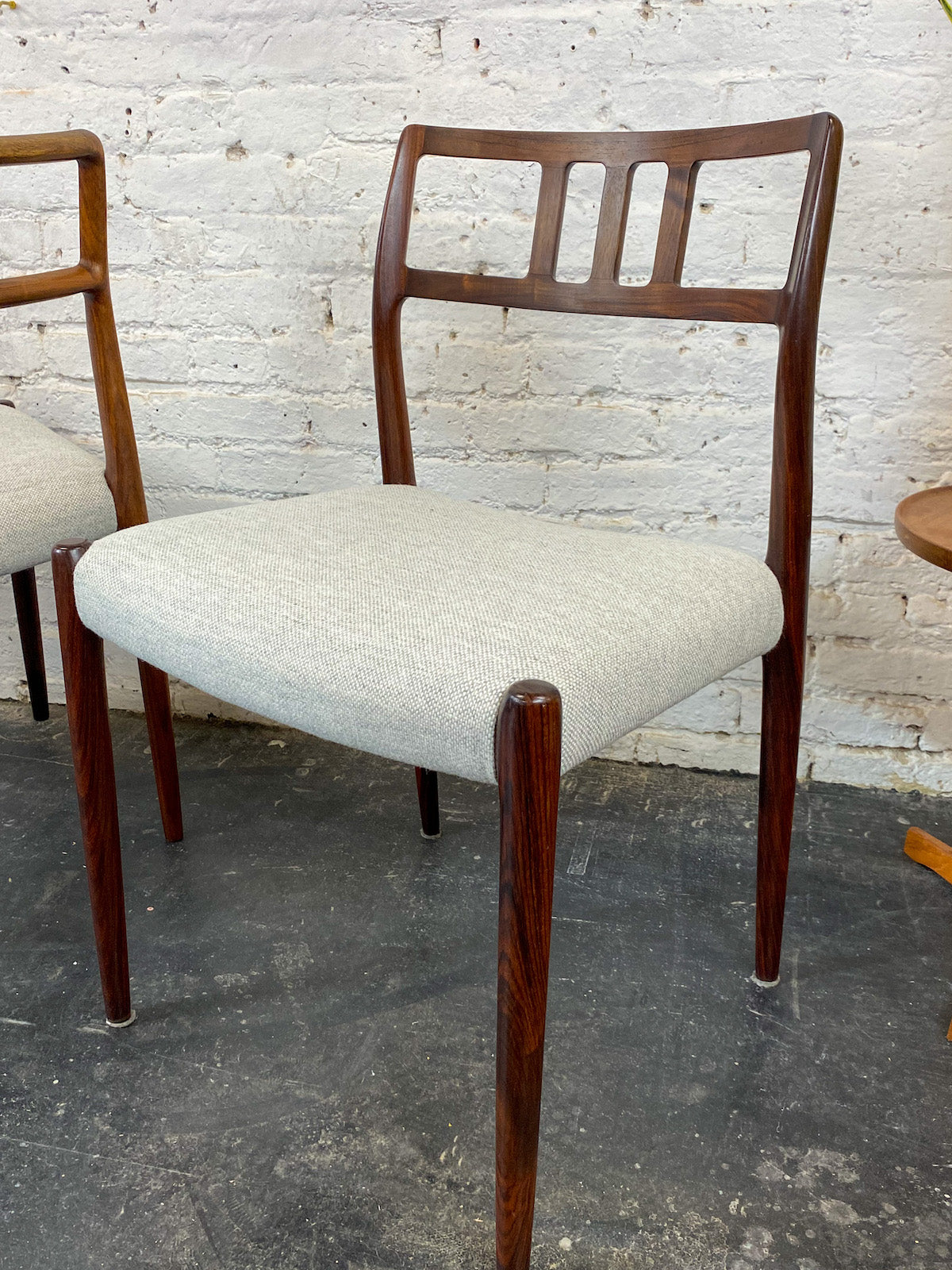 Model 79 Chairs in Rosewood by N.O. Moller