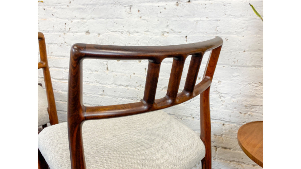 Model 79 Chairs in Rosewood by N.O. Moller