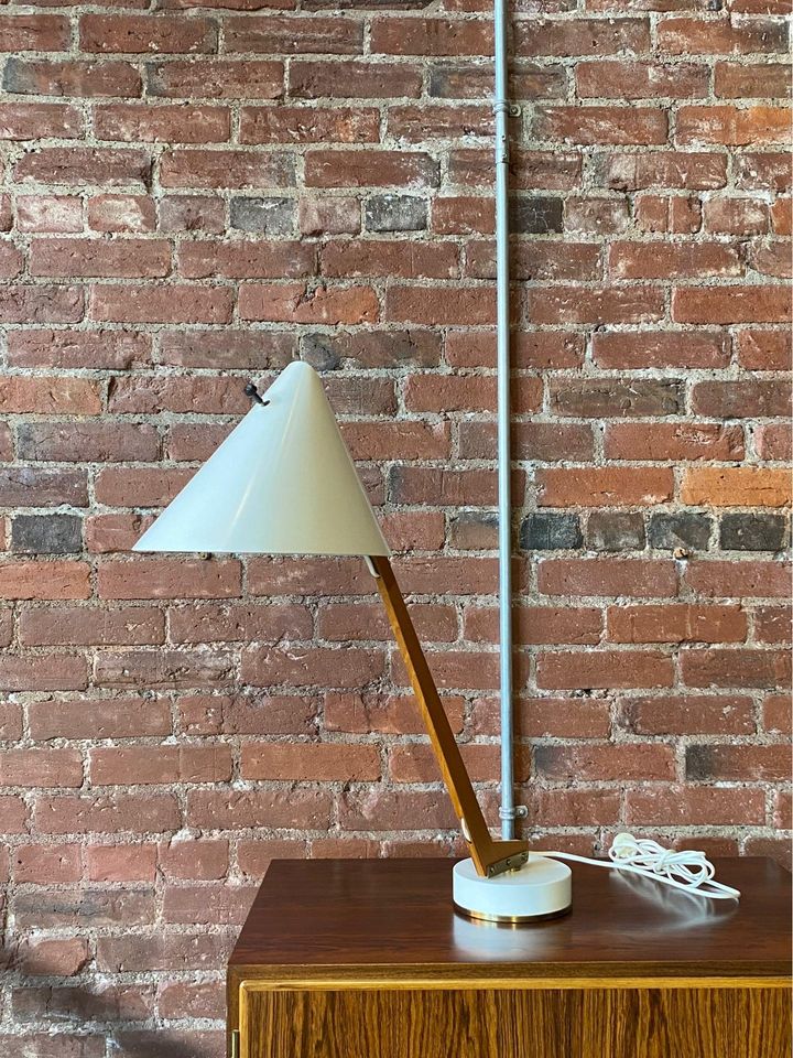 Model B54 Teak and Metal Desk Lamp by Hans Agne Jakobsson circa 1950