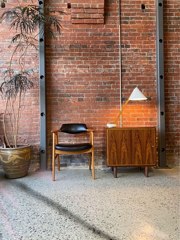 Model B54 Teak and Metal Desk Lamp by Hans Agne Jakobsson circa 1950