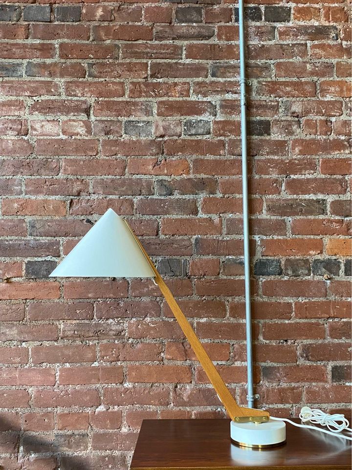 Model B54 Teak and Metal Desk Lamp by Hans Agne Jakobsson circa 1950