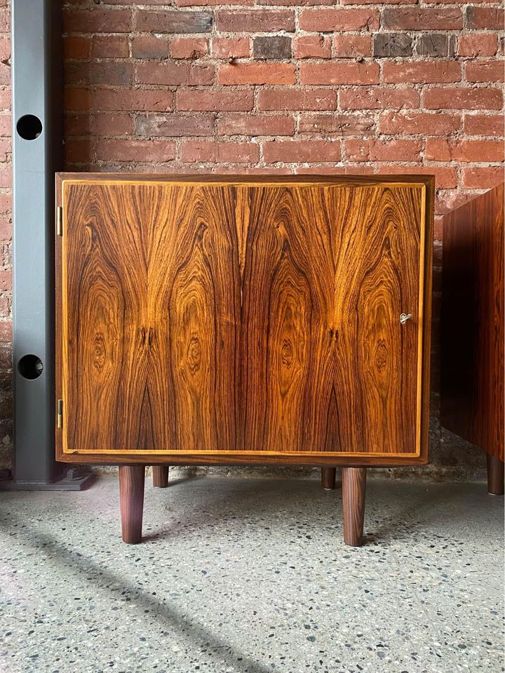 Pair of 1960s Brazilian Rosewood Cabinets by Hundevad & Co.