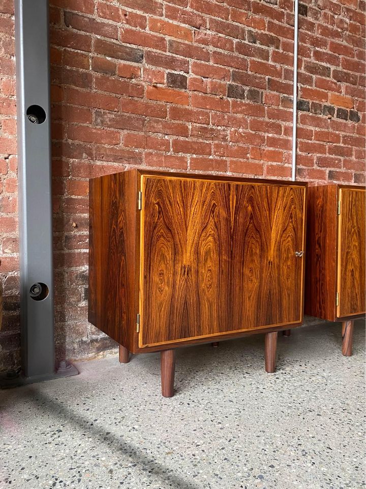 Pair of 1960s Brazilian Rosewood Cabinets by Hundevad & Co.