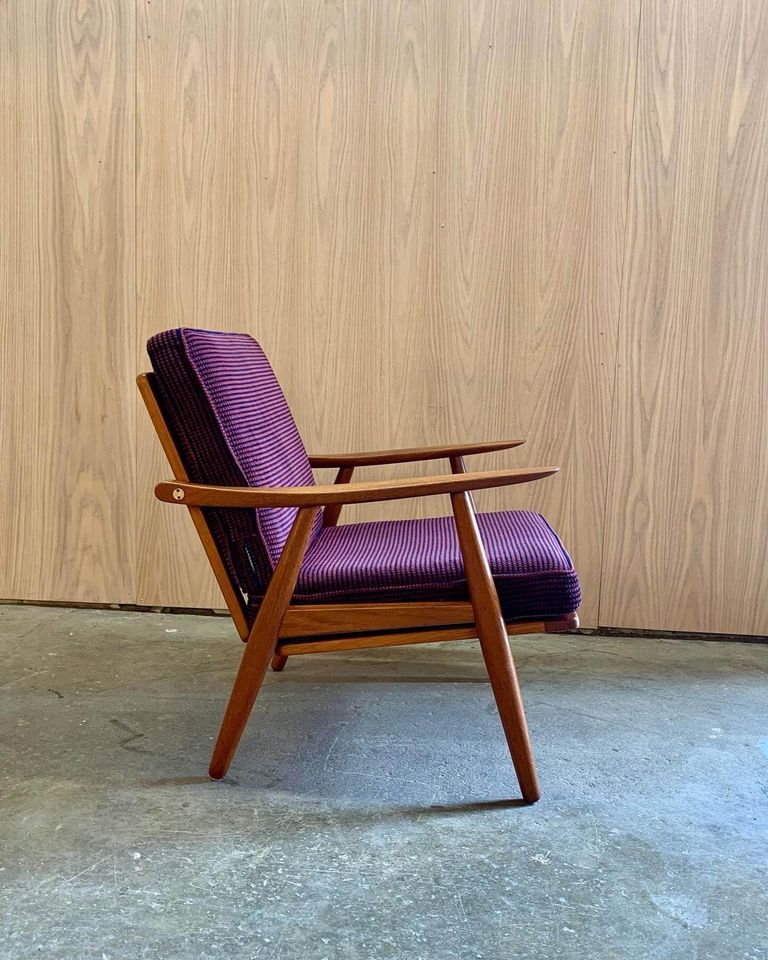 Pair of 1960s Danish Teak Lounge Chairs by Hans Wegner