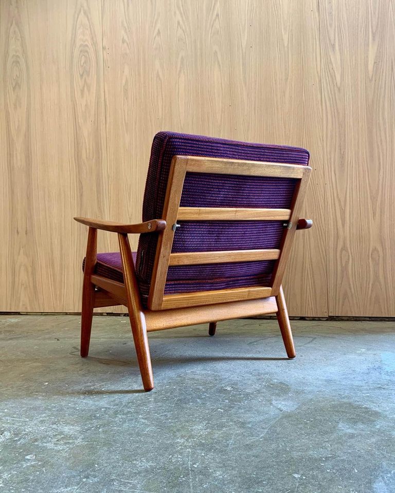 Pair of 1960s Danish Teak Lounge Chairs by Hans Wegner