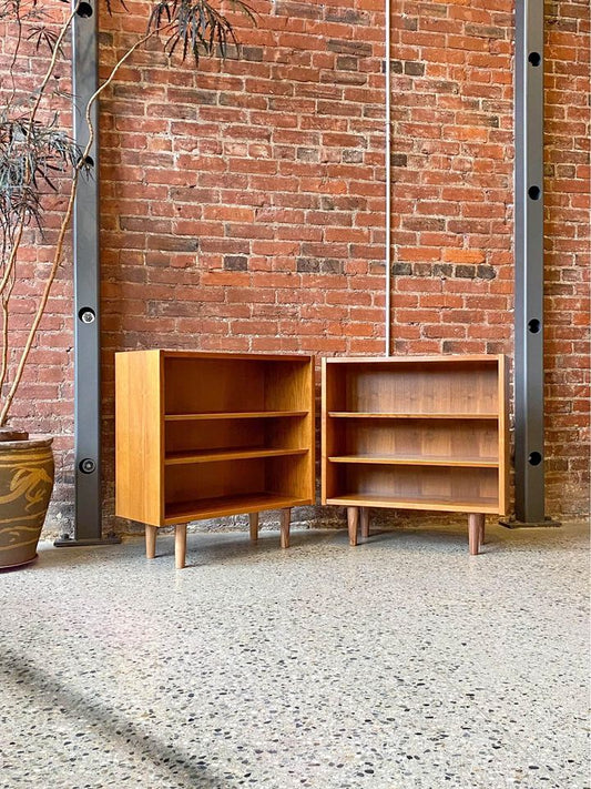 Pair of 1960s Danish Walnut Bookcases