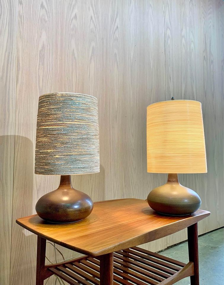 Pair of 1960s Lotte Ceramic Table Lamps