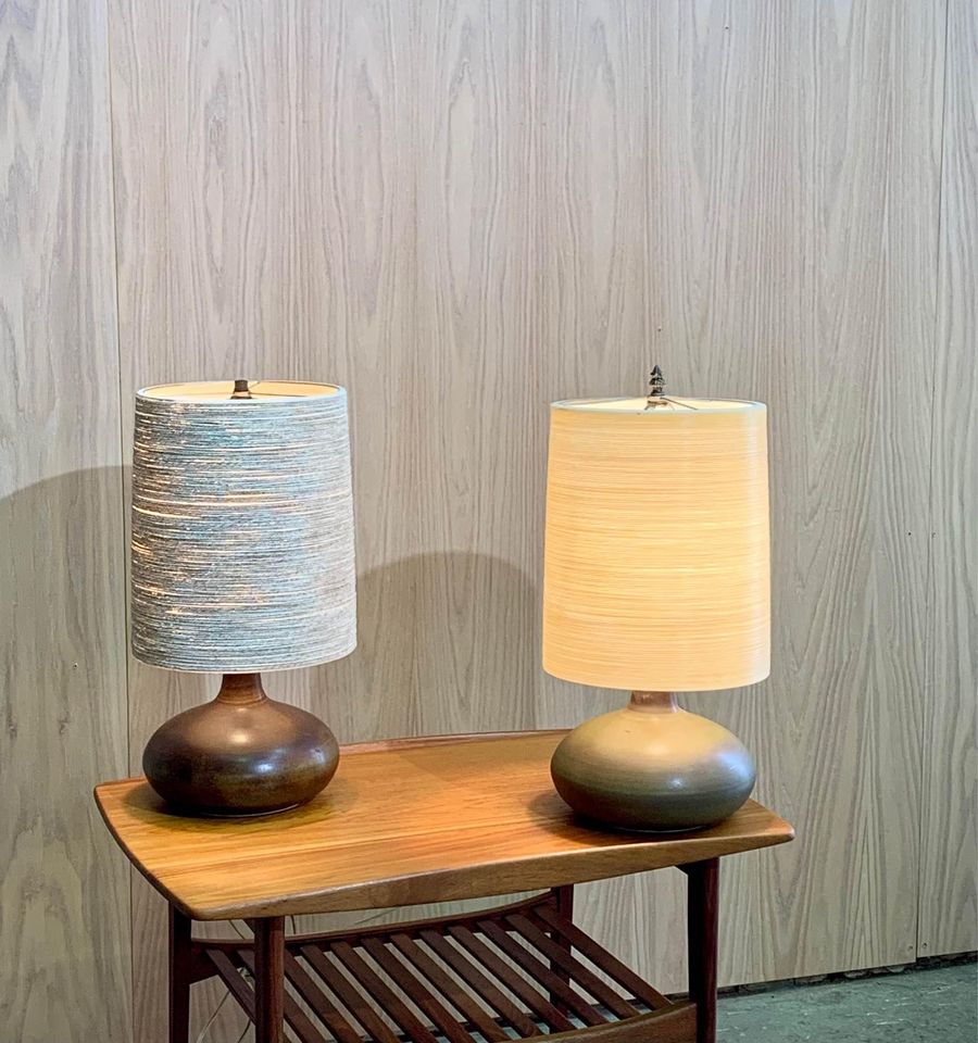 Pair of 1960s Lotte Ceramic Table Lamps