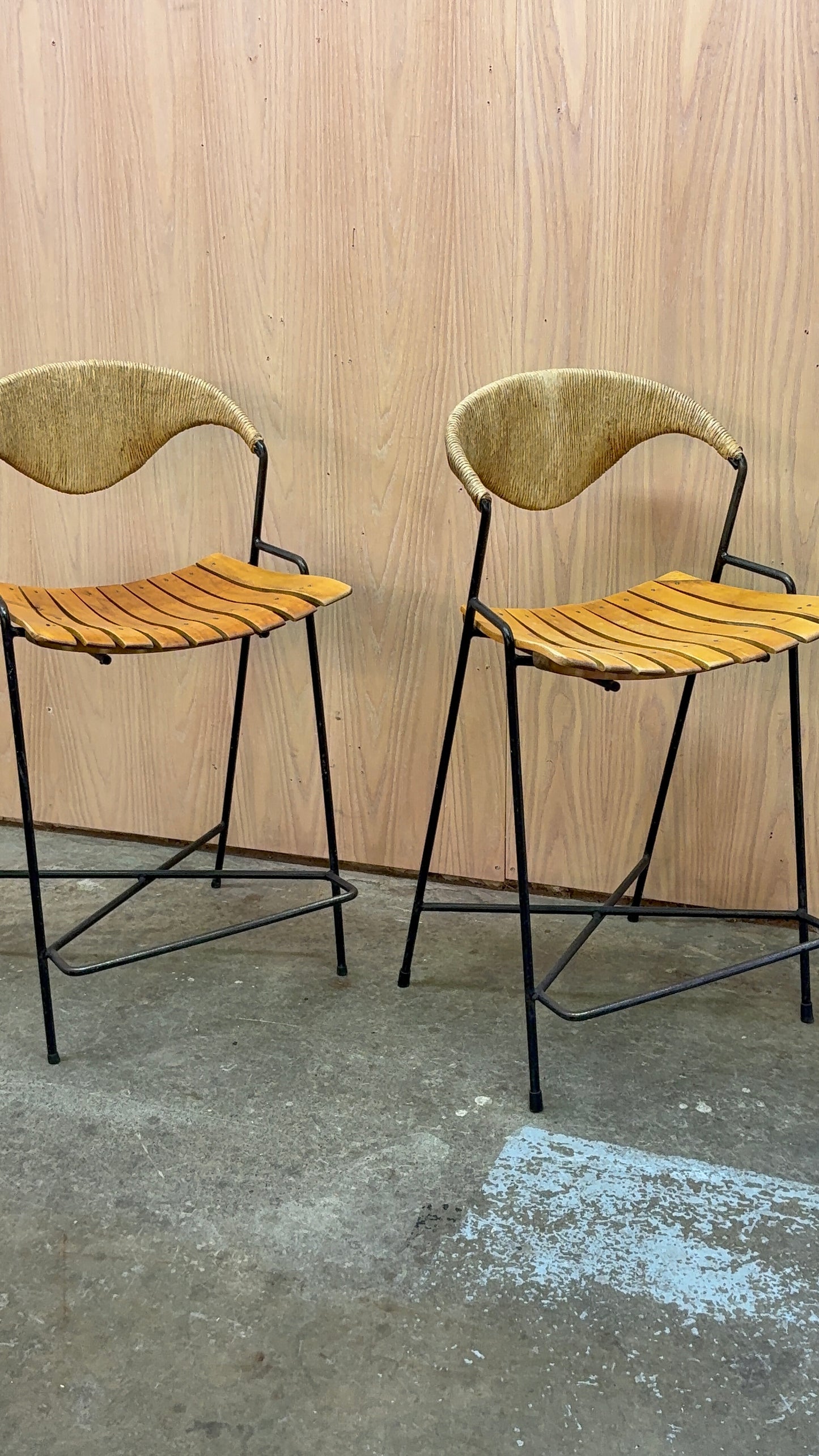 Pair of 1950s Barstools by Arthur Umanoff