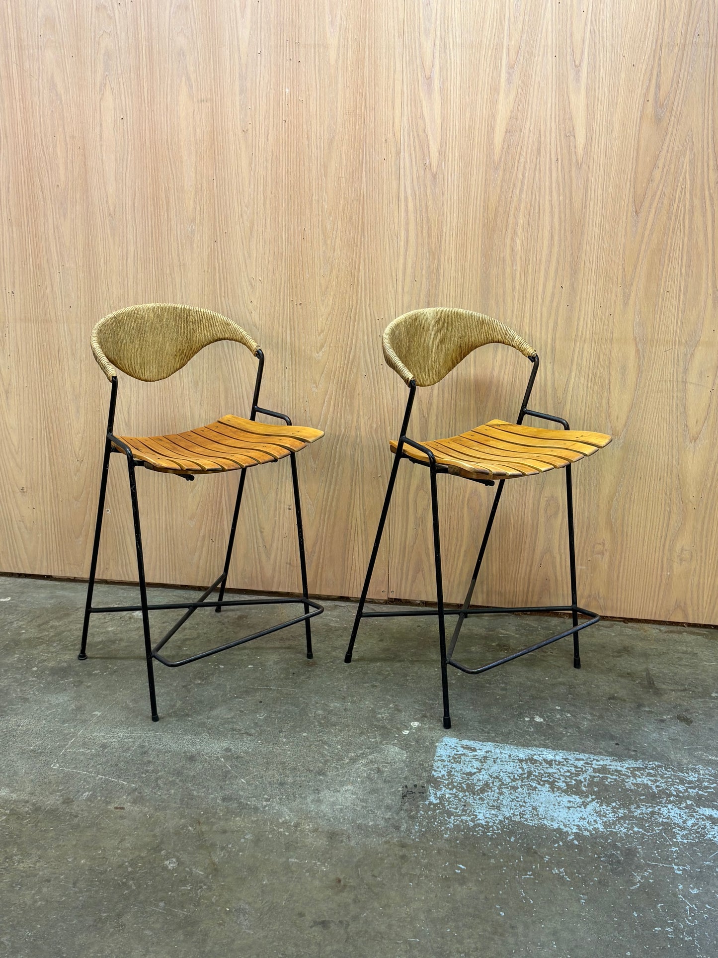 Pair of 1950s Barstools by Arthur Umanoff