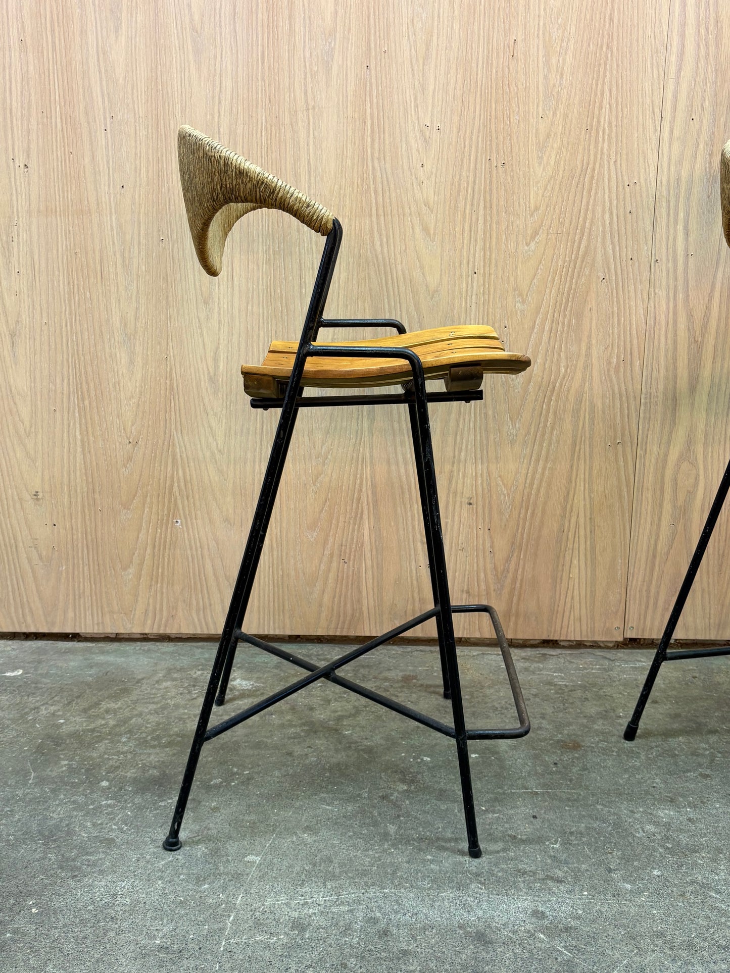 Pair of 1950s Barstools by Arthur Umanoff