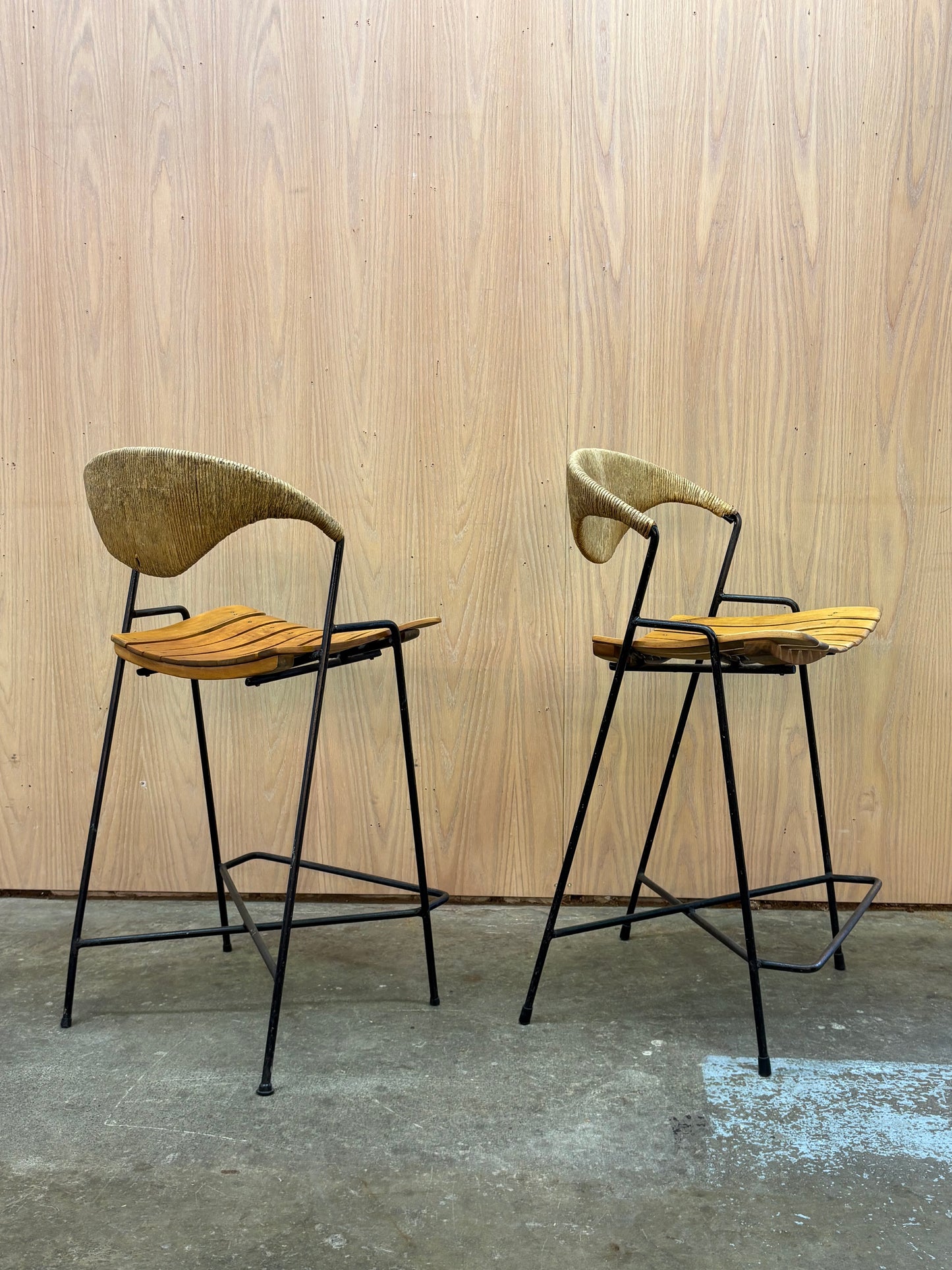 Pair of 1950s Barstools by Arthur Umanoff