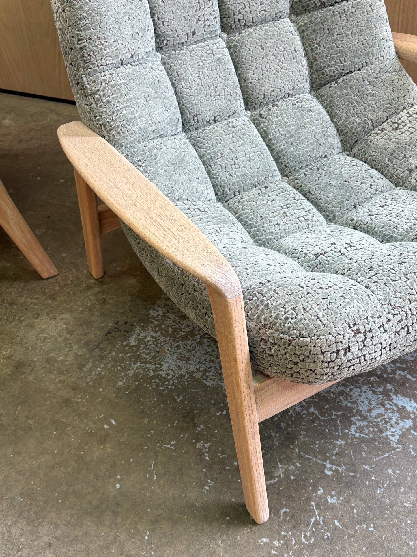 Pair of 1960s R Huber Scoop Lounge Chairs