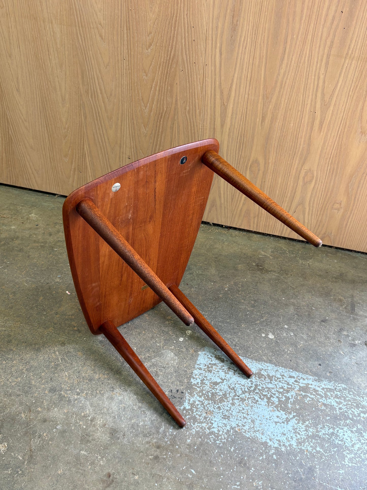 Pair of 1960s Solid Teak End Tables by Peter Hvidt for France & Son