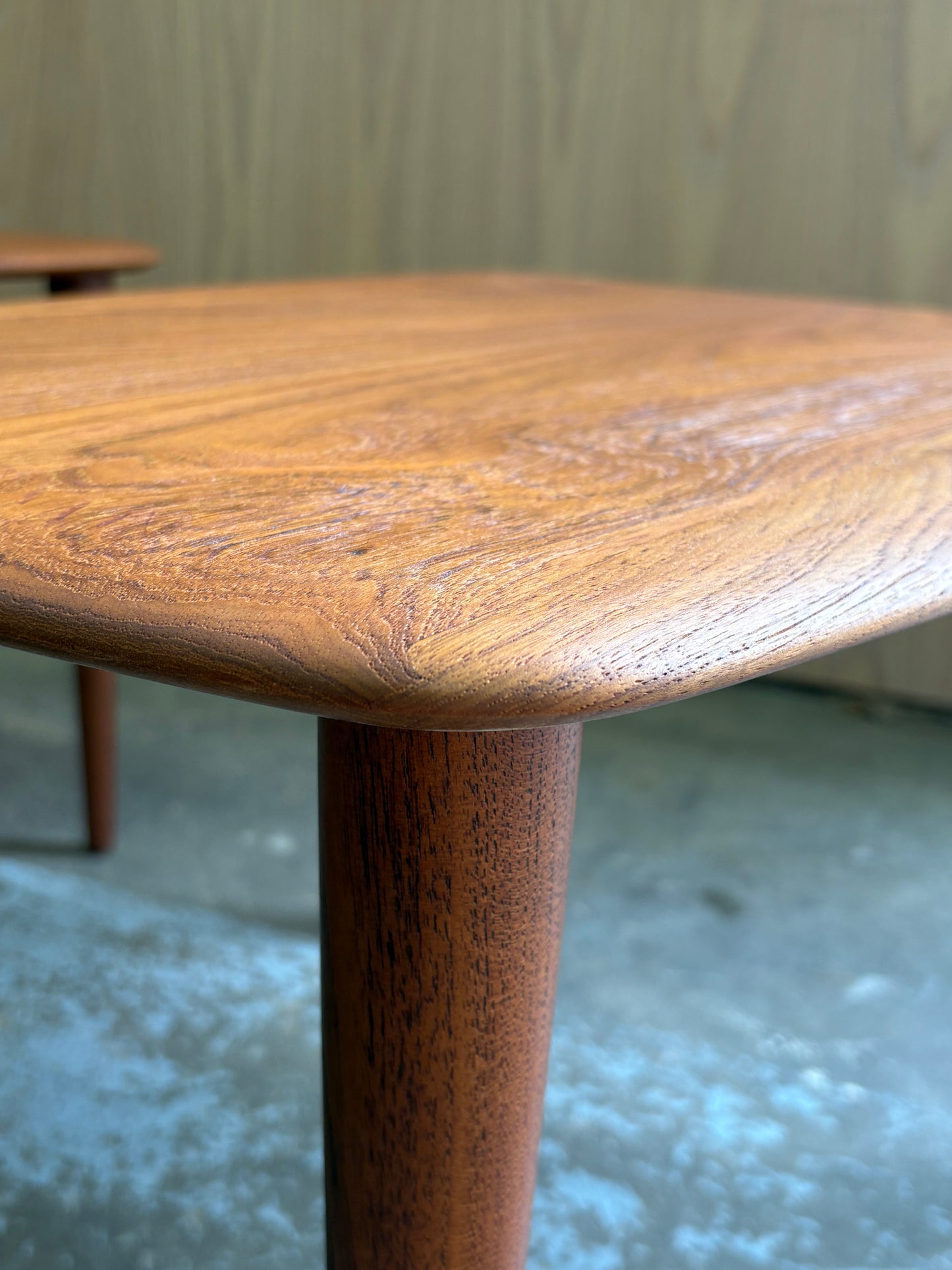 Pair of 1960s Solid Teak End Tables by Peter Hvidt for France & Son