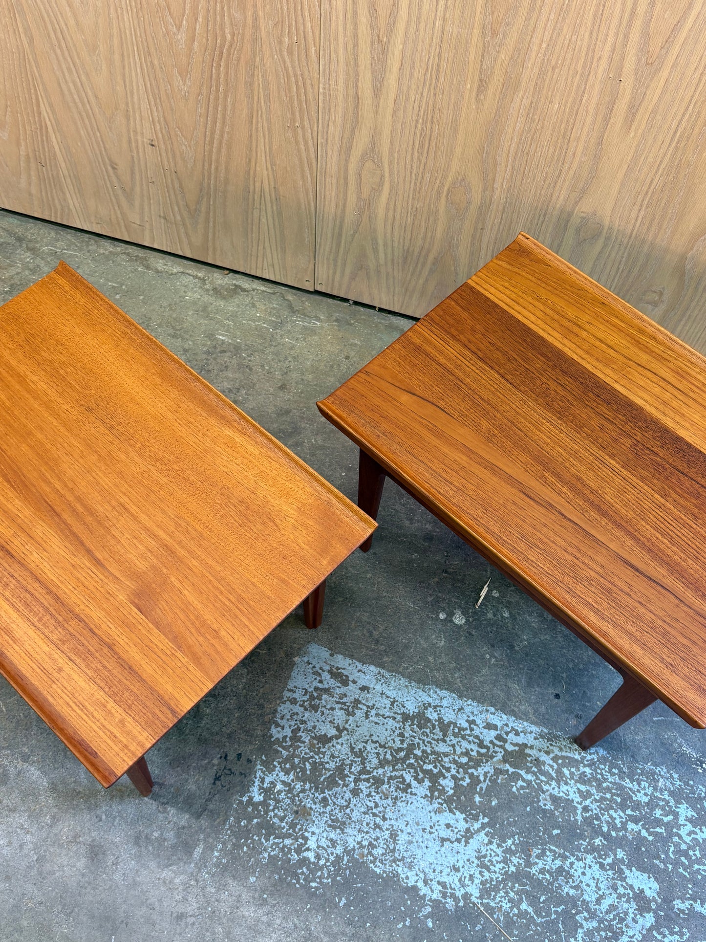 Pair of 1960s Solid Teak FD535 End Tables by Finn Juhl for France & Søn