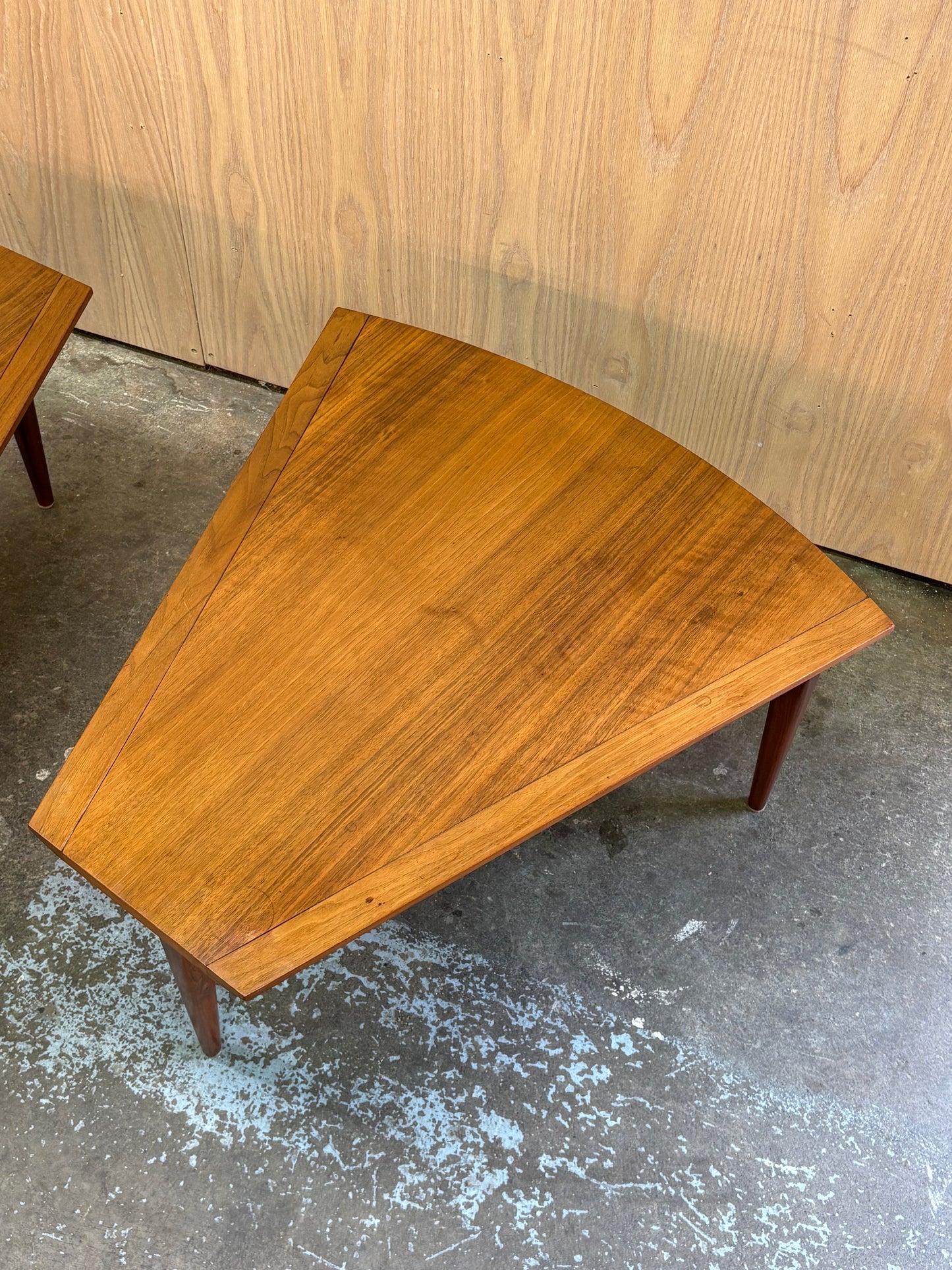 Pair of 1960s Walnut Side  End Tables