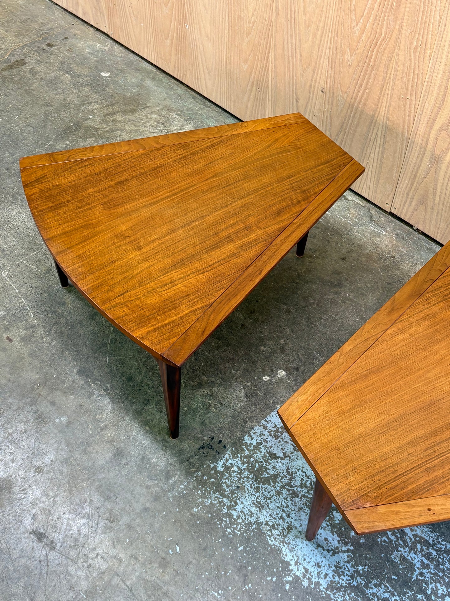 Pair of 1960s Walnut Side  End Tables