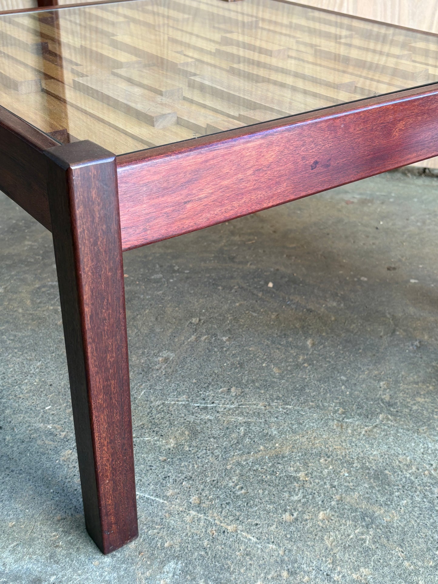 Pair of 1970s Brazilian Hardwood Side  End Tables by Percival Lafer