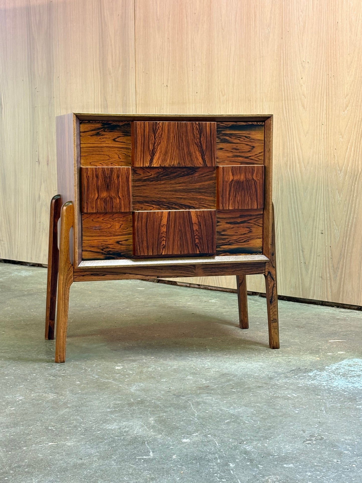 Pair of Brazilian Rosewood Nightstands by Jørgen Clausen for Brande Møbelfabrik