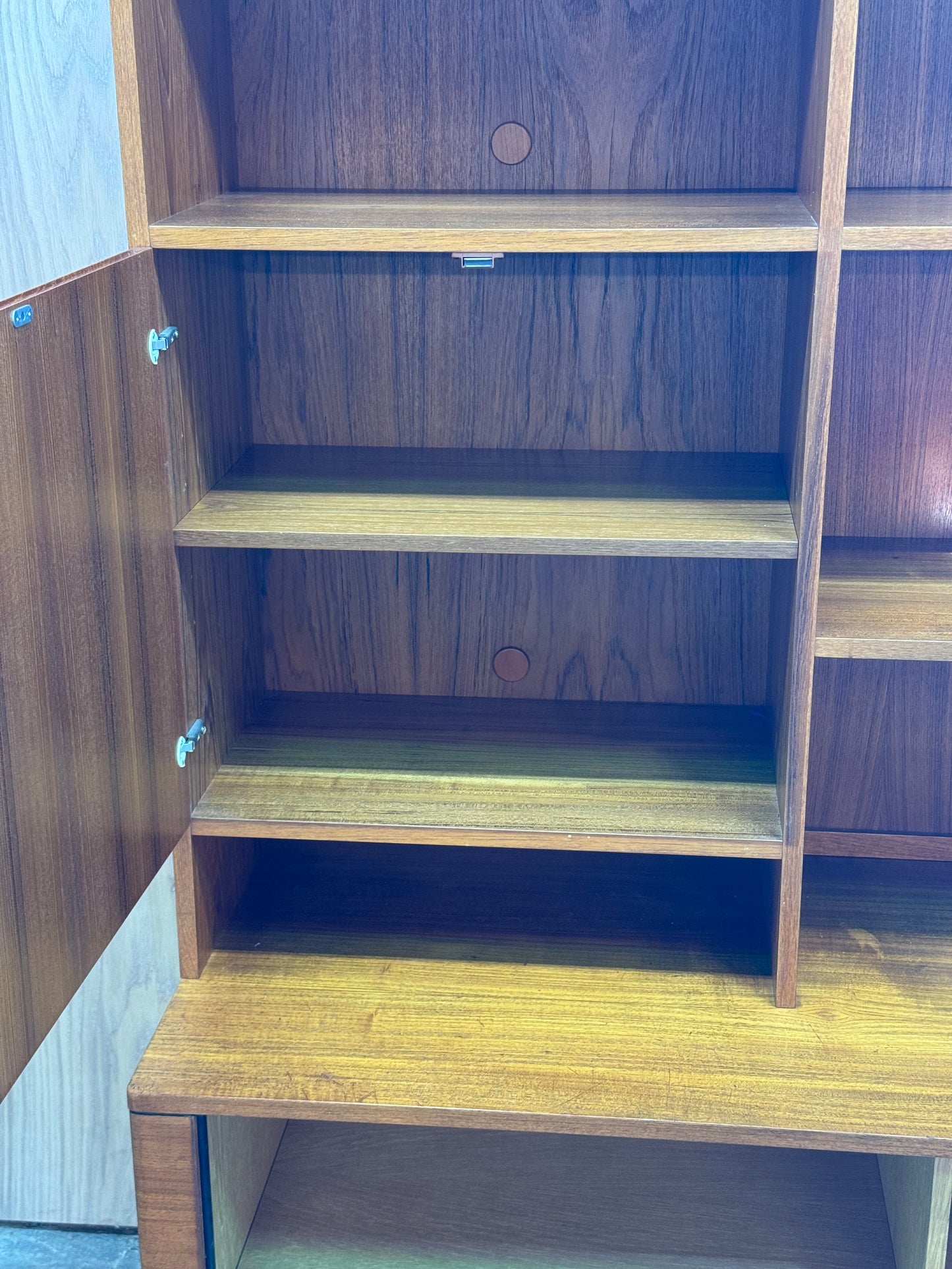 1960s Danish Modern Wall Unit by Hornslet Møbelfabrik in teak