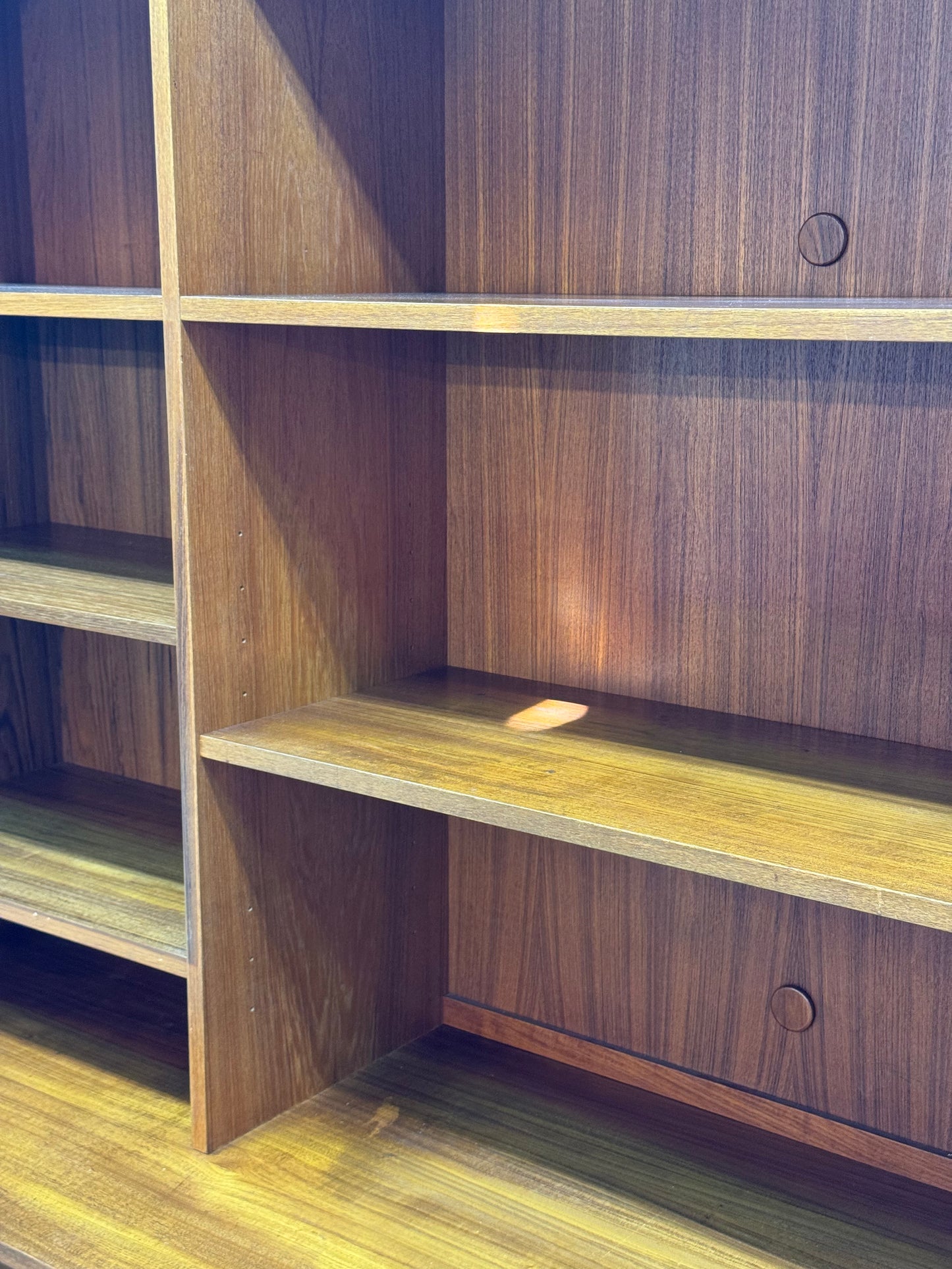 1960s Danish Modern Wall Unit by Hornslet Møbelfabrik in teak