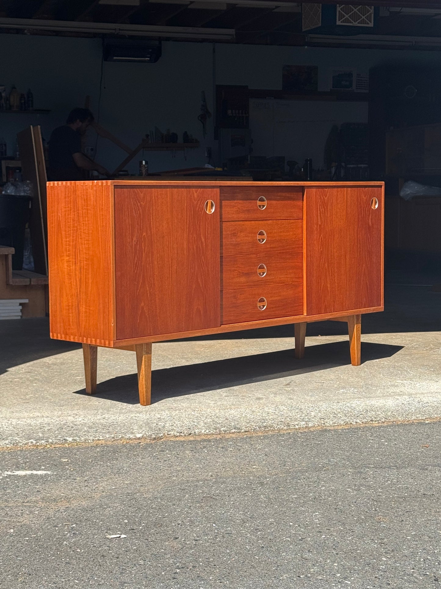 1960s Credenza by Bräntorps Industrier in teak